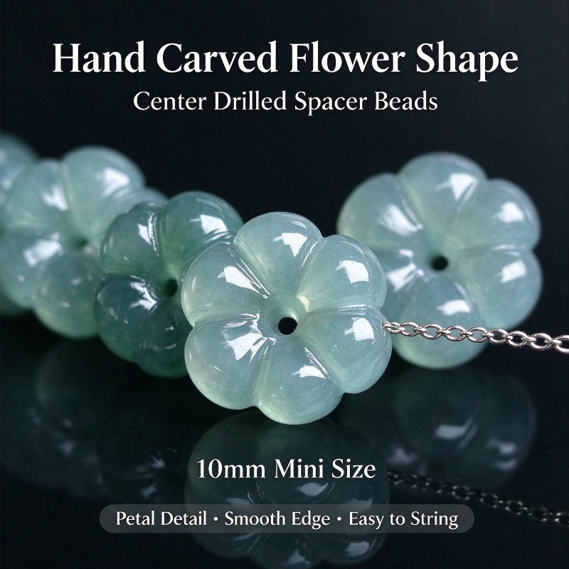 Bracelets - 10PC Handgesneden Natuurlijke Birmaanse Blauwe Water