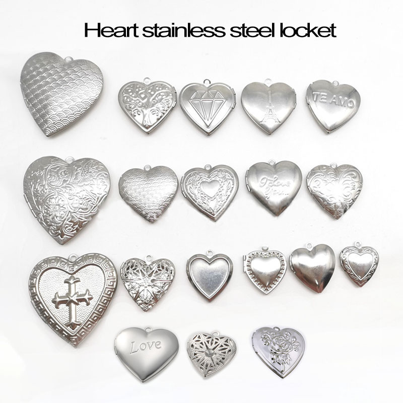 Heart Locket Necklace Photo - Liefde Hart Medaillon Station 20 Stk/partij