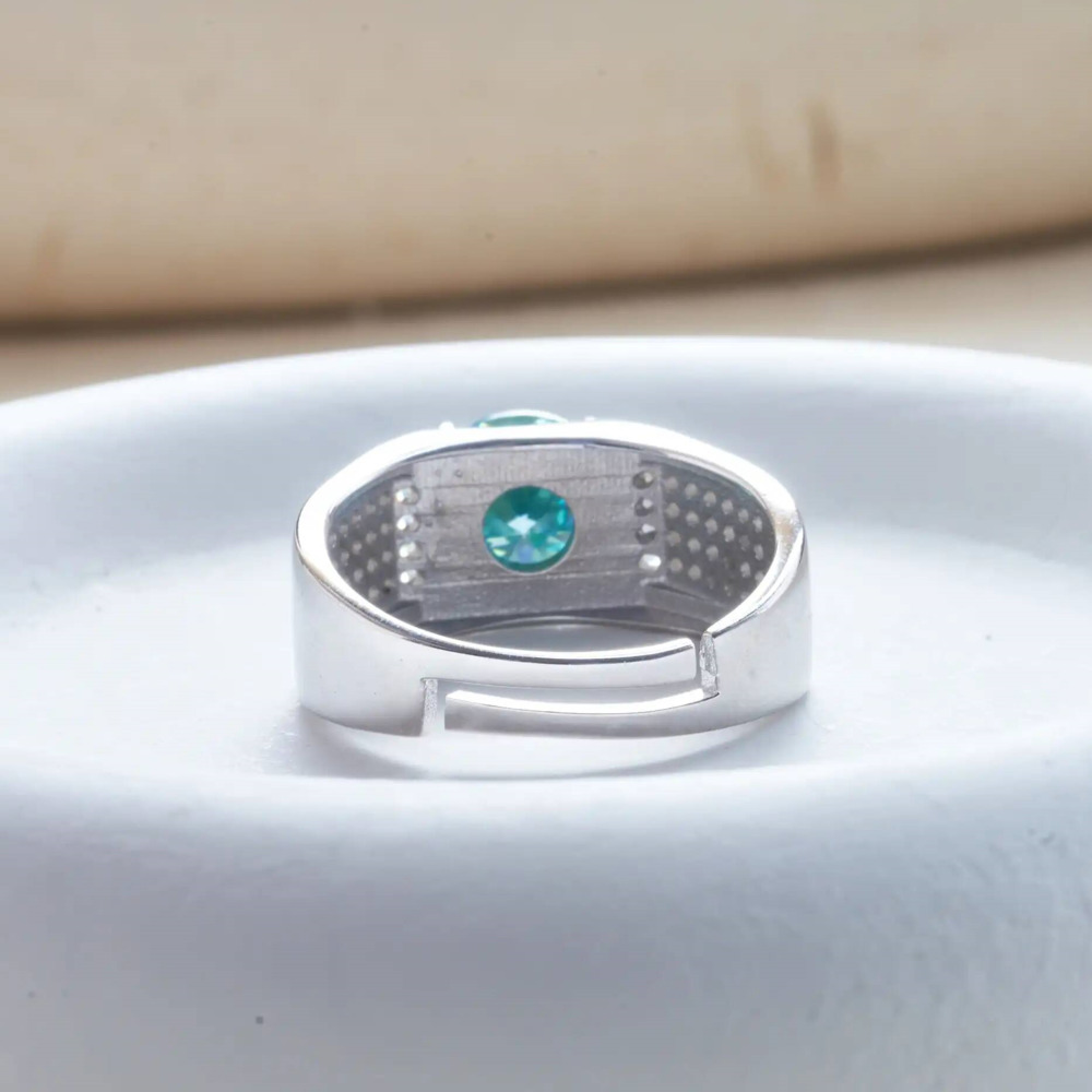 1 Karaat Natuurlijke Blauwe Kl - Moissanite Engagement Ring 1 Carat recensie en prijs
