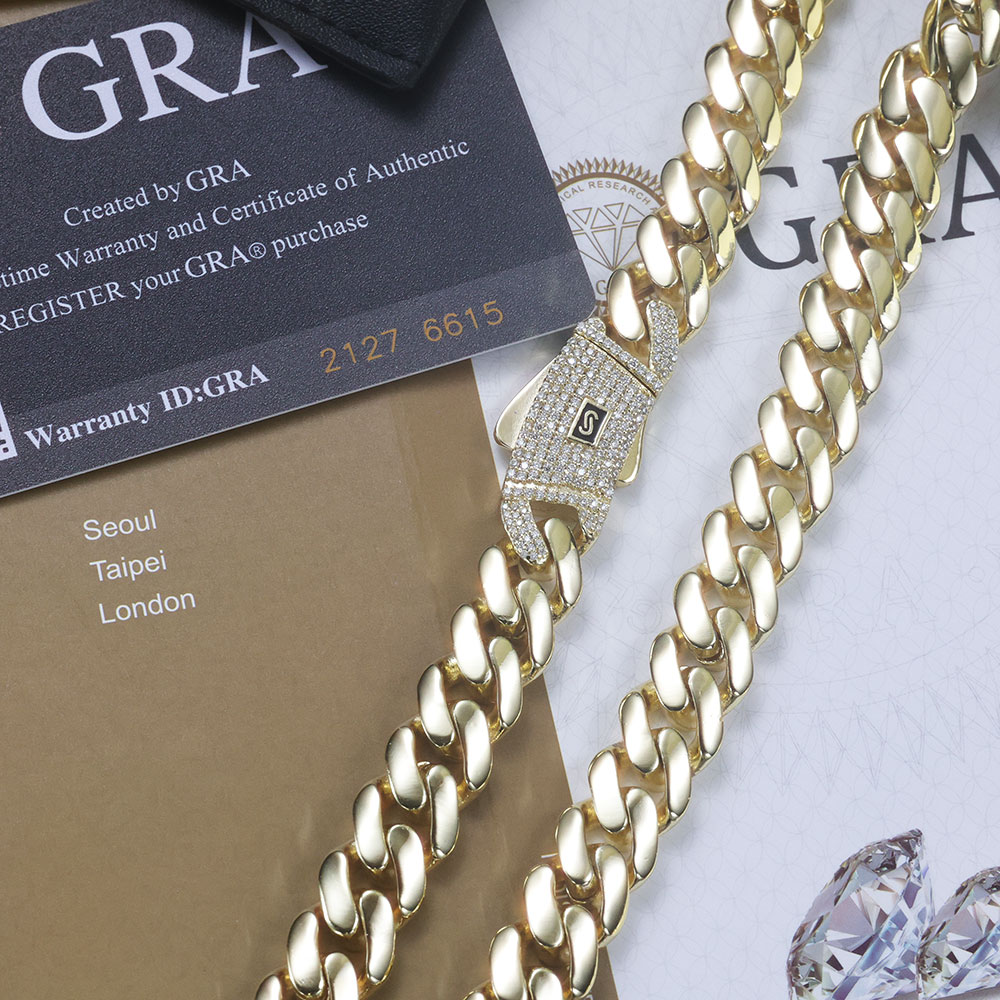 ESKEEM Nieuwe 925 Zilveren Mon - Cuban Link Chain 12Mm recensie en prijs