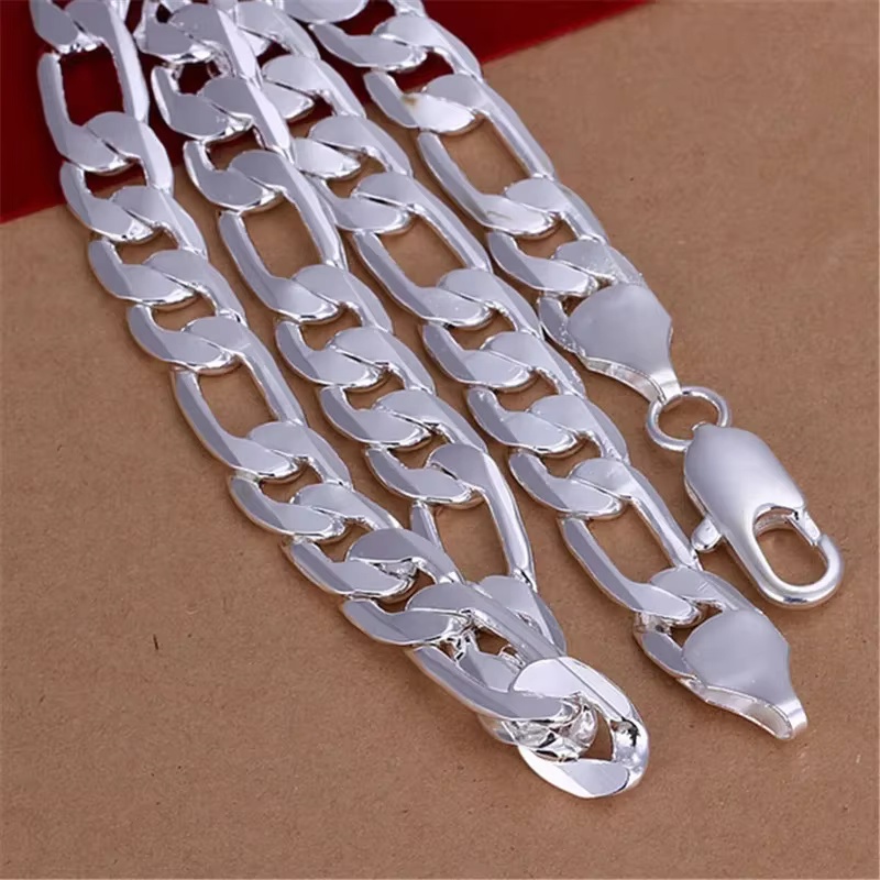 925 Sterling zilveren ketting  - Cuban Link Chain 12Mm recensie en prijs