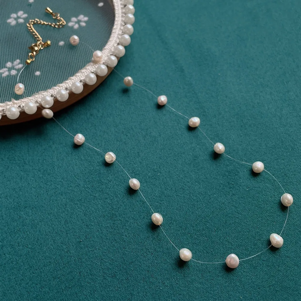 Natuurlijke zoetwaterparelkett - Pearl Choker Necklace Vintage recensie en prijs