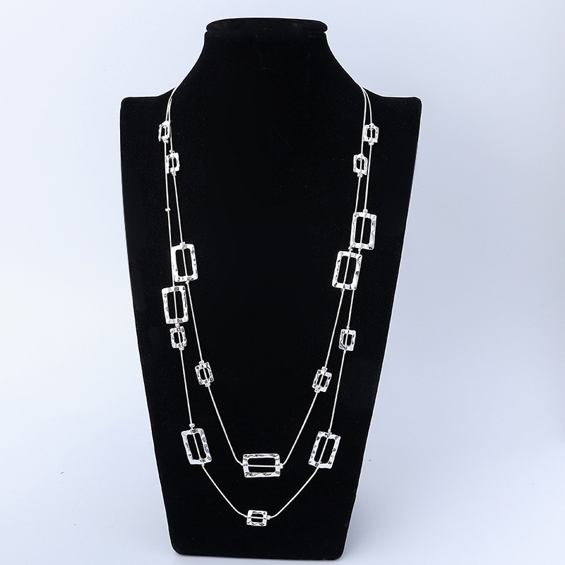 Gelaagde lange ketting met geh - Layered Pendant Necklace Aesthetic recensie en prijs