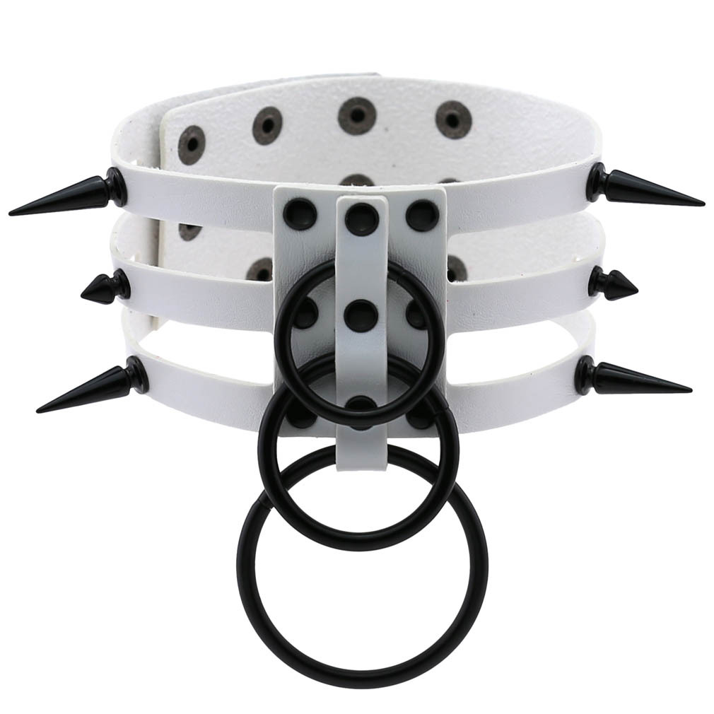 Mode Vrouwen Mannen Zwarte Riv - Goth Punk Spike Choker recensie en prijs