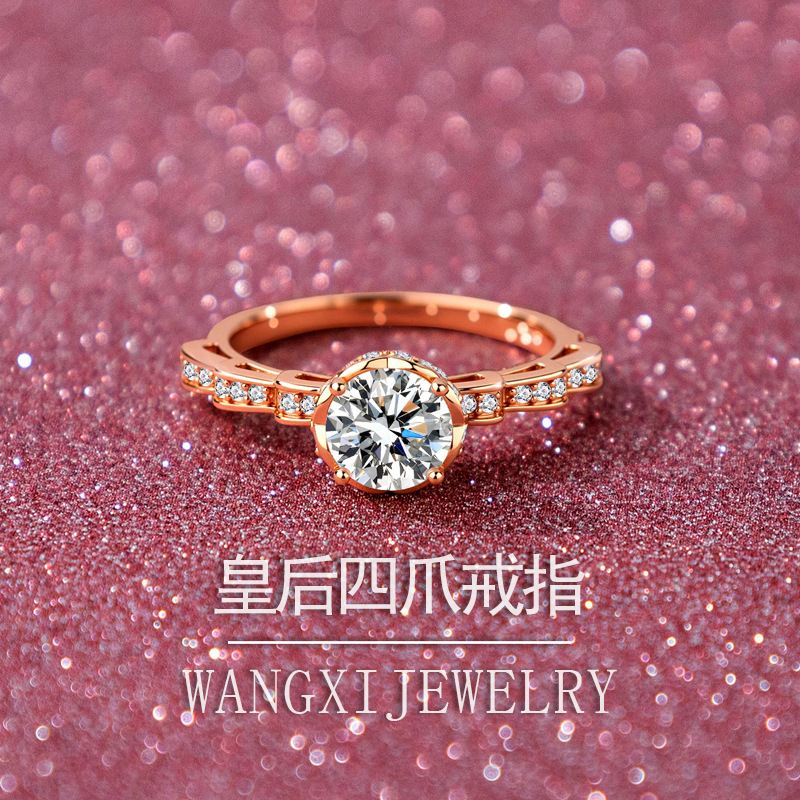 Feestdagcadeau Vierklauwige Bl - Moissanite Engagement Ring 1 Carat recensie en prijs