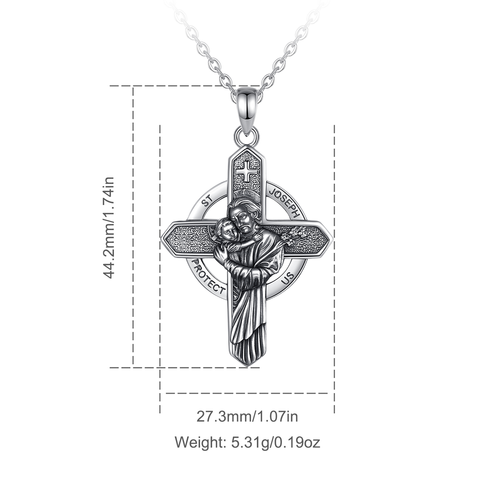 Eudora 925 Sterling Zilver Sin - 925 Sterling Silver Chain Necklace Men recensie en prijs
