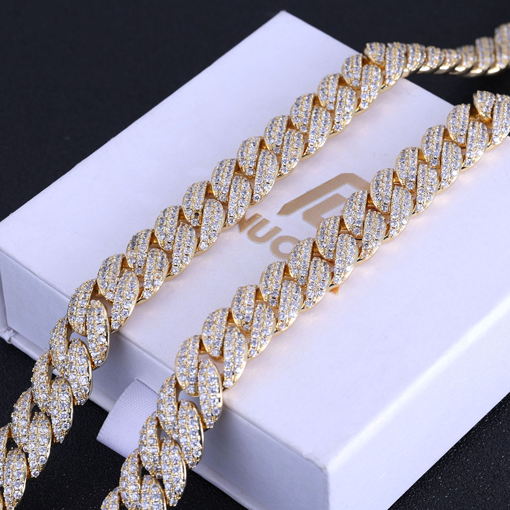 ESKEEM Nieuwe Stijl 13MM Iced  - Cuban Link Chain 12Mm recensie en prijs