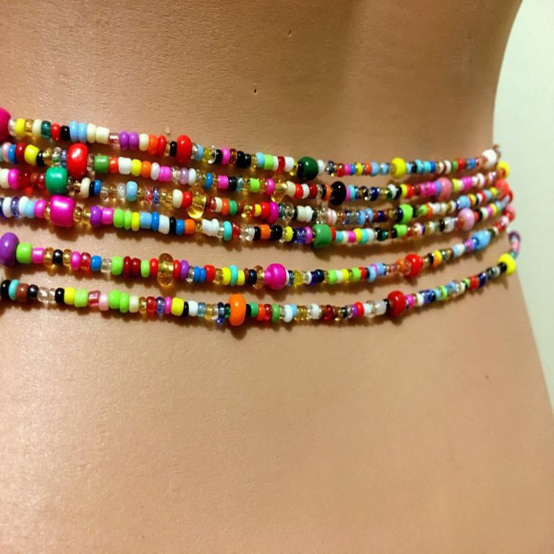 Vrouwen Gelaagde Kralen Buik K - Body Jewelry recensie en prijs